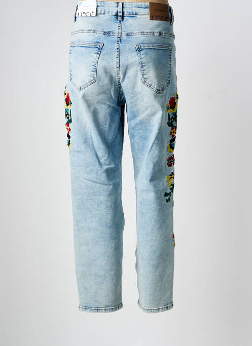Jeans coupe droite stretch taille normale bleu MAT. femme