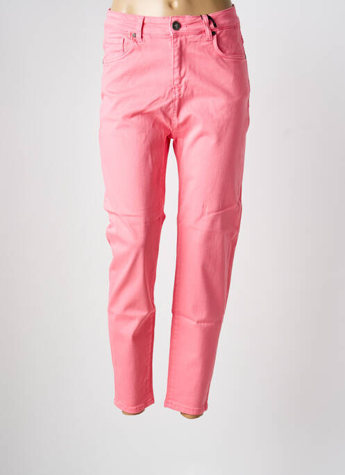 Jeans coupe slim rose MAT. femme