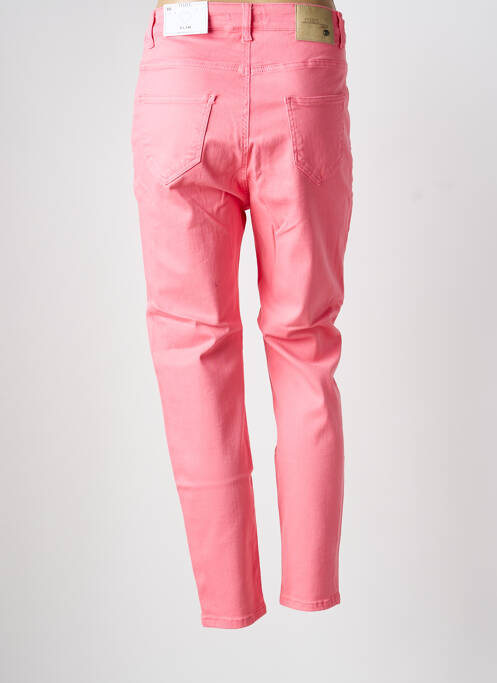 Jeans coupe slim rose MAT. femme