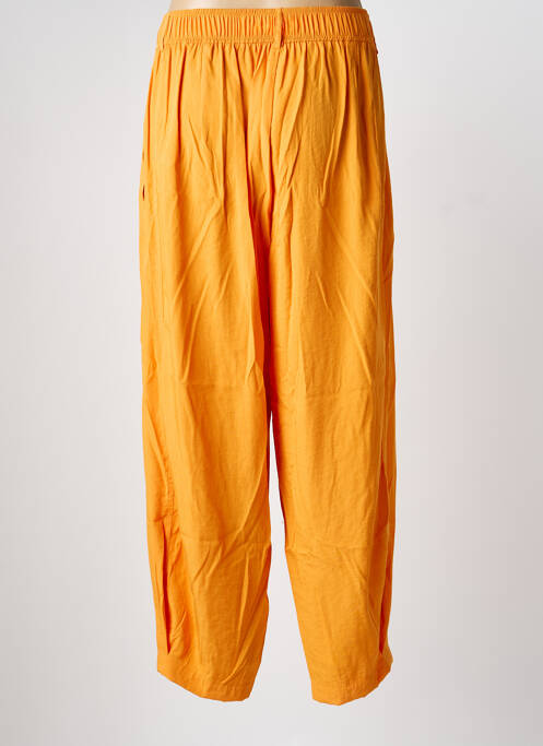 Pantalon droit orange MAT. femme
