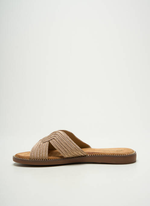 Mules/sabots tissage satiné talon plat jusqu'à 3cm or EXÉ femme