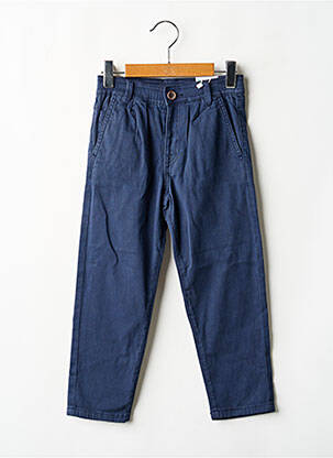 Pantalon chino stretch taille ajustable bleu MAYORAL garcon