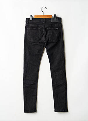 Jeans coupe slim stretch taille ajustable noir KAPORAL enfant