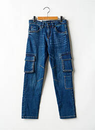 Jeans coupe droite stretch taille ajustable bleu MAYORAL garcon