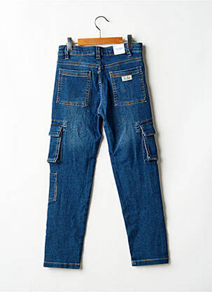 Jeans coupe droite stretch taille ajustable bleu MAYORAL garçon