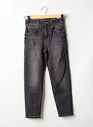 Jeans coupe droite stretch taille ajustable gris GARCIA garcon