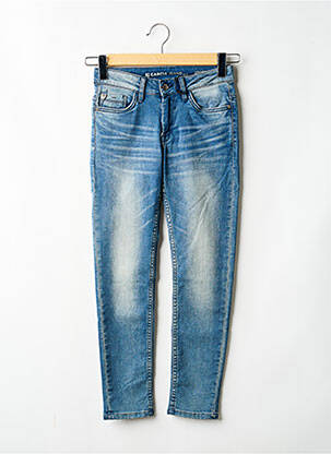 Jeans coupe slim stretch taille ajustable bleu GARCIA garçon