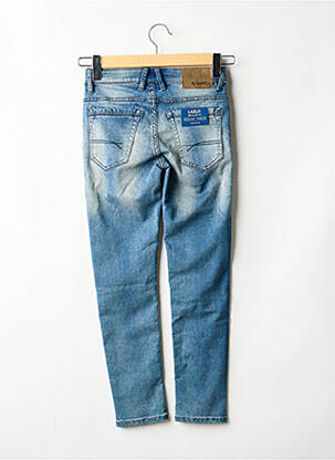 Jeans coupe slim stretch taille ajustable bleu GARCIA garçon