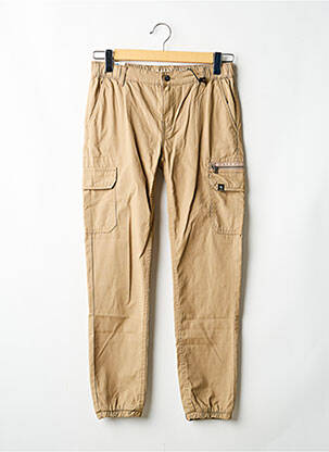 Pantalon cargo poches taille ajustable beige GARCIA garcon