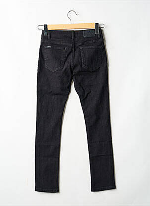 Jeans coupe slim stretch taille ajustable noir KAPORAL garçon