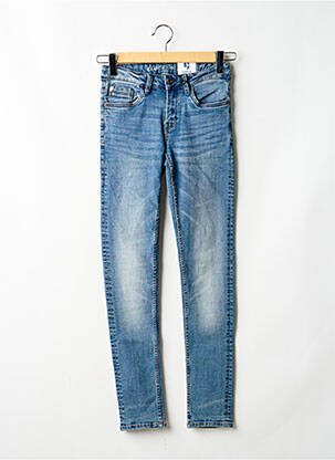 Jeans coupe slim stretch taille ajustable bleu GARCIA enfant