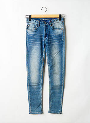 Jeans coupe slim stretch taille ajustable bleu GARCIA garçon