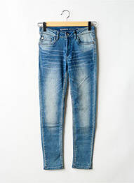 Jeans coupe slim stretch taille ajustable bleu GARCIA garcon