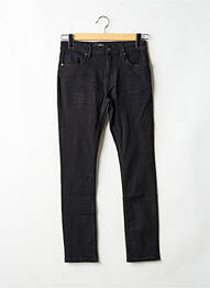 Jeans coupe slim stretch taille ajustable noir KAPORAL enfant