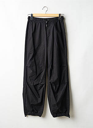 Pantalon large tissage popeline taille ajustable noir GARCIA garcon