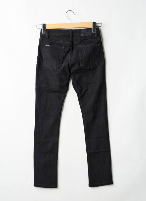 Jeans coupe slim stretch taille ajustable noir KAPORAL garcon