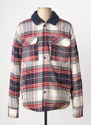 Veste casual fermeture boutonnée sur le devant rouge GARCIA homme