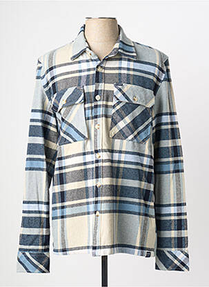 Chemise manches longues poches bleu GARCIA homme