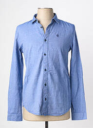 Chemise manches longues poignets boutonnés bleu GARCIA garcon