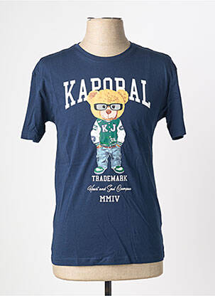 T-shirt stretch manches courtes bleu KAPORAL garcon