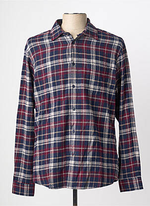 Chemise manches longues poignets boutonnés bleu TIFFOSI homme