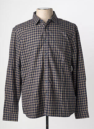 Chemise manches longues poignets boutonnés bleu TIFFOSI homme