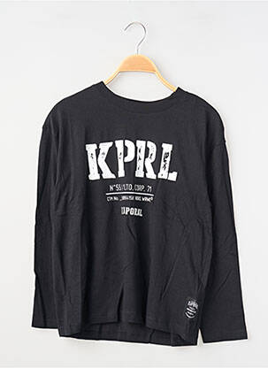 T-shirt manches longues manches longues noir KAPORAL garçon