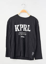 T-shirt manches longues manches longues noir KAPORAL garcon