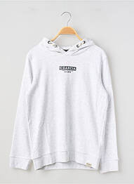 Sweat-shirt à capuche stretch manches longues gris GARCIA garcon