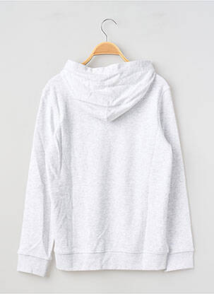Sweat-shirt à capuche tissage chiné manches longues gris GARCIA garcon