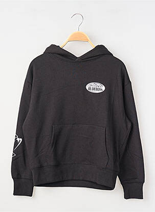 Sweat-shirt à capuche stretch manches longues noir TIFFOSI garçon