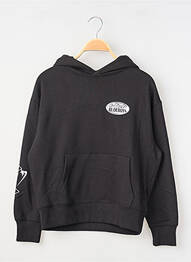 Sweat-shirt à capuche stretch manches longues noir TIFFOSI garcon