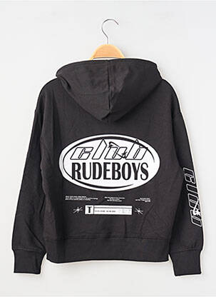Sweat-shirt à capuche stretch manches longues noir TIFFOSI garçon