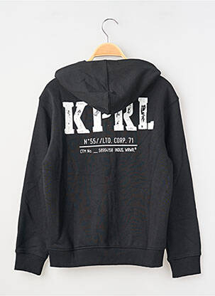 Veste casual poignets poignets élastiqués noir KAPORAL garçon