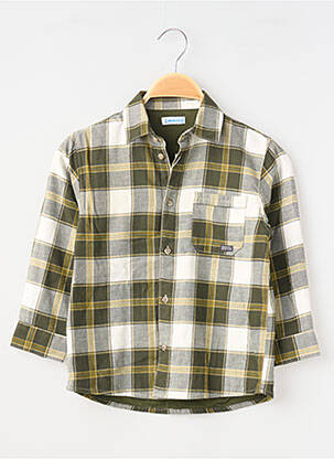 Chemise manches longues vert MAYORAL garçon