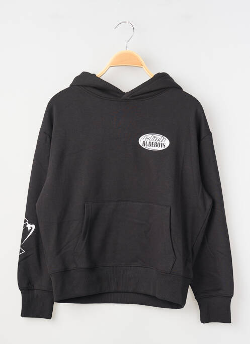 Sweat-shirt à capuche poches manches longues noir TIFFOSI garcon