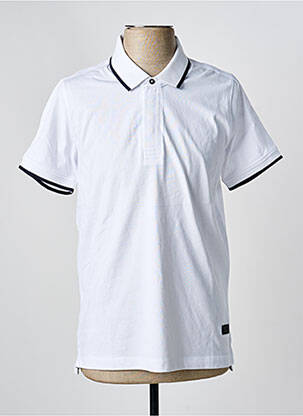 Polo coupe droite manches courtes blanc FERRE homme