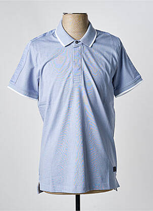 Polo coupe droite manches courtes bleu clair FERRE homme