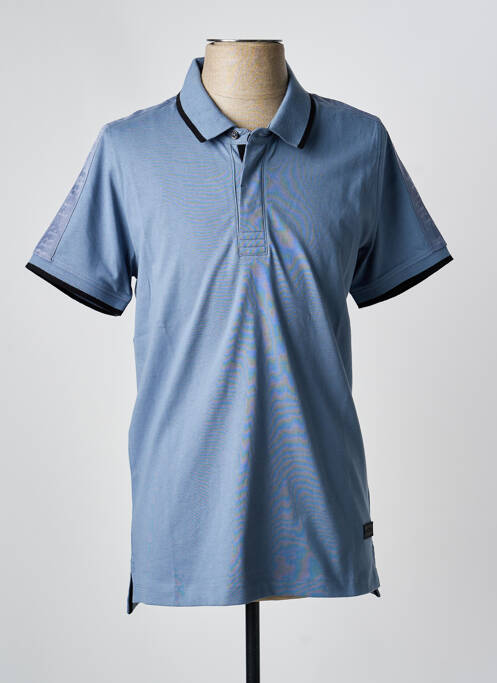 Polo coupe droite manches courtes bleu FERRE homme