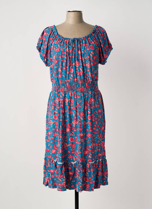 Robe mi-longue bleu SHEEGO femme