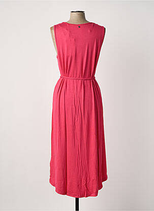 Robe mi-longue sans manche sans manche rose SHEEGO femme