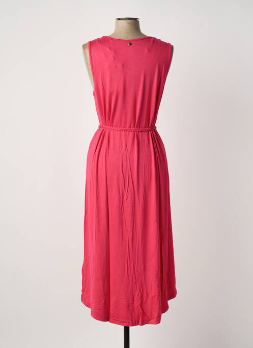 Robe mi-longue sans manche sans manche rose SHEEGO femme