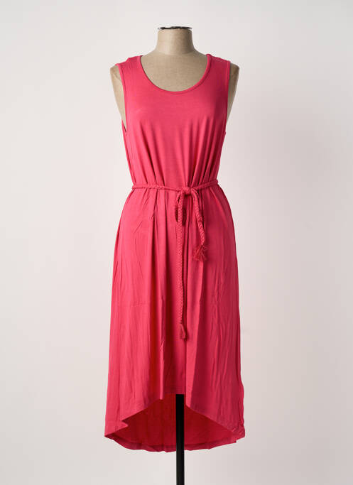 Robe mi-longue rose SHEEGO femme