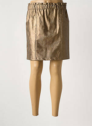 Jupe courte poches marron LOLA ESPELETA femme