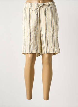 Bermuda taille élastique taille normale beige TIFFOSI femme