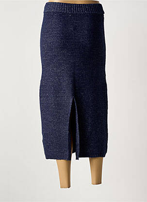 Jupe longue coupe droite bleu TIFFOSI femme