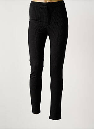 Pantalon slim skinny taille haute noir TIFFOSI femme