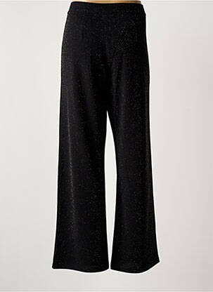 Pantalon large fermeture zippée sous rabat boutonné taille normale noir TIFFOSI femme
