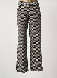 Pantalon flare stretch taille normale noir GARCIA femme
