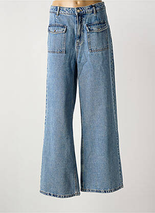 Jeans coupe large stretch taille normale bleu MORGAN femme